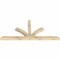 Ekena Millwork Richland Rough Sawn Timber Gable Bracket, Douglas Fir, 84"W x 38"H x 4"D x 4"F, 11/12 Pitch GBW084X38X0404RIC00RDF - alternate 3